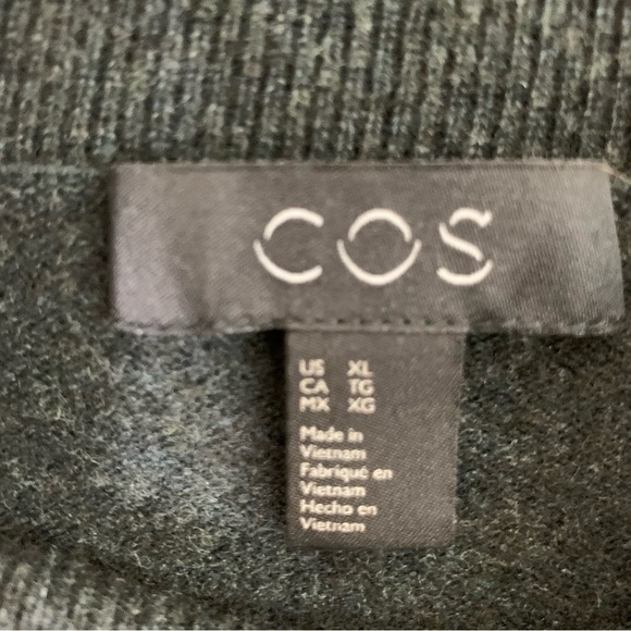 Cos Mens charcoal wool/yak turtleneck sweatshirt XL - Picture 5 of 7